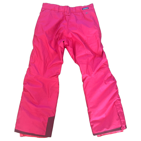 Patagonia Girls XL 14 H2NO Snow Pants Snowboarding Skiing Hot Bright Pink - Picture 2 of 12